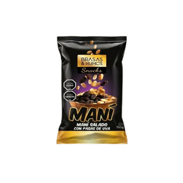 Maní con pasas de uva con sal 